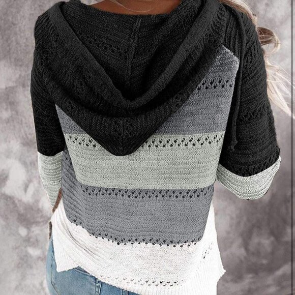 Women's Casual Long Sleeve Zip Up Hooded Sweatshirt W/ Pockets Light XXL Grey - Picture 2 of 7